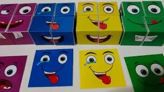 Emojis puzzle cubes 😍#puzzle #emoji #emojipuzzle #fungame #emoticons