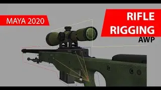 Awp Sniper Riglemek / Rifle Rigging in Maya 2020