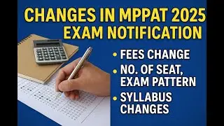 MPPAT 2025 FEES, SEATS,EXAM PATTERN and SYLLABUS changes || #mppat2025form #mppat2025 #mppat #pat