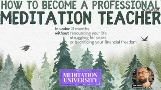 How To Become a Professional Meditation Teacher