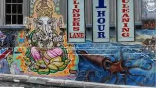 Hosier Lane Melbourne Street Art Graffiti Panorama
