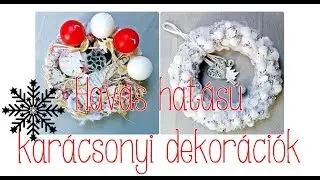 INSPIRÁCIÓK | Havas hatású karácsonyi dekorációk | KEREKECSKE GOMBOCSKA