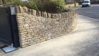 Curved Dry Stone Wall