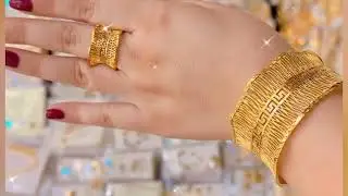 New Collection of Light Weight Gold Kada Designs 2026||Latest Gold Kada with Ring 💍 Designs 2026