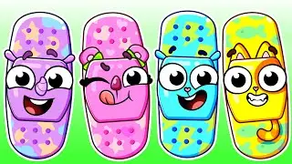 Bandage Song! 🩹 Let’s Fix the Boo-Boo! Funny Kids Songs 😻🐨