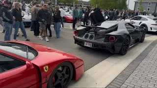 Porsche - Beachwood CARS AND COFFEE (the best of OHIO) (SHOW + CRAZY EXITS)