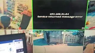 Service Returned Message error ,Dahua Nvr Hikvision 4mp Camera error