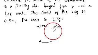 Review problem physical pendulum
