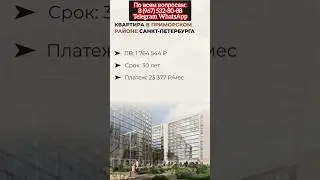 Квартира-студия с отделкой, мебелью и техникой за 23377 руб/мес Приморский р-н СПб #готоваяквартира