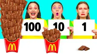 100 Layers of Food Challenge | Funny Food Challenges by KaZaZa