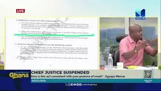 Lawyers Edudzi Tameklo & Egyapa Mercer clash on the law to remove the Chief Justice 🔥 🔥 🔥