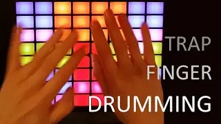 Chillout trap beat - finger drumming on Push 2 (Free Ableton drum rack)