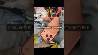 Guess what I found? iPhone 17 Pro Max from the trash! 😲 #found #restore #shorts #iphone17promax