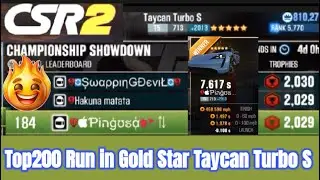 Porsche Taycan Turbo S Gold Star | Top200 Championship Showdown | You like electric cars? | CSR2 