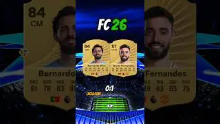 Bernardo Silva vs Bruno Fernandes FIFA Evolution! (eafc26 - fifa16) #cardfifa #fifa