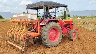 Mahindra 575 DI Tractor | seed Drill machine | Peanut - groundnut seed