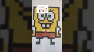 SpongeBob Pixel 🧽 #pixelart #pixel #art #minecraft #mario #pixeling #minecraftpixelart #lego