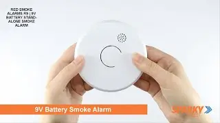 RED SMOKE ALARMS R9 | 9V BATTERY STAND ALONE SMOKE ALARM