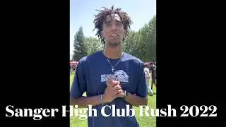 Sanger High School Club Rush 2022