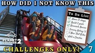 Pools, Facilities, and a BIG Coaster Discovery | Planet Coaster 2 Challenge Mode