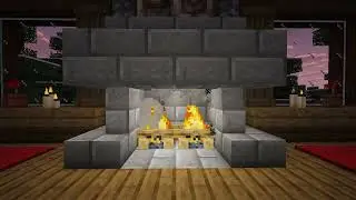 Relaxing Fireplace - Minecraft - 3+ hours - Snowy Forest