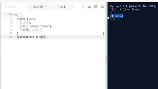 nested list in python
