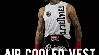 White AIR COOLED Muay Thai vest by DeathBlo