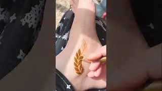 simple feet mehndi design/easy leg mehndi design/foot mehndi design#shortvideo #viral mehndi short🤍