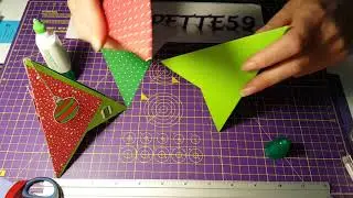 Carte de noël pyramide très facile