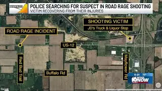 Police searching for suspect after road rage shooting in Berrien County