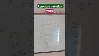 upsc cds maths question