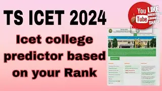 Predict your college based on your rank, college predictor for ICET 2024
