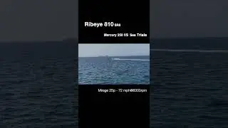 Ribeye 810 (sr8) Mercury 250 XS - 2nd Sea Trial #mercuryoutboards #mercurymarine #boatlife #