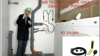 Air testing above ground drainage pipework - Building Regs H (4K).