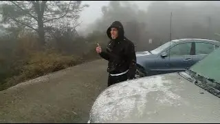 Snow-Seekers Trek To Mount Diablo As Winter Weather Dusts Bay Area