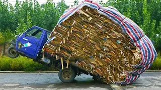 Truck Disaster - Idiots Truck Crash Compilation 2022 | Satisfying Demolition By Excavators