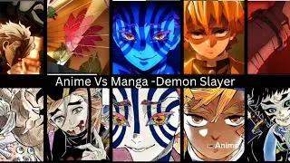 Anime Vs Manga version - Demon Slayer infinity castle arc movie comparison 😱#demonslayer