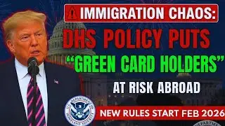 🚨 IMMIGRATION CHAOS: New DHS Policy Puts Green Card Holders at Risk While Abroad