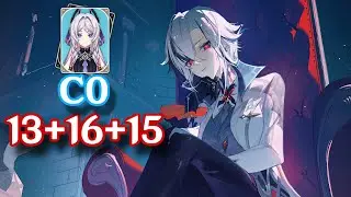 [5.8 Abyss] BEYOND THE LIMIT! C2 Arlecchino 44s Top Half Continuous Speedrun (ft. C0 Citlali)