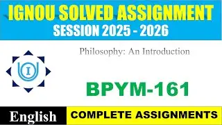 IGNOU BPYM 161 Solved Assignment 2025-2026 | English Medium | Download PDF | IGNOU Students Portal