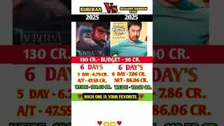 KUBERAA   Vs   SITAARE ZAMEEN PAR  box office Comprison Day 6 🔥🔥#virel #shortsvideo