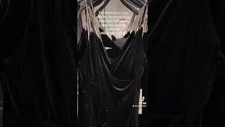 The black velvet dress with the straps from ZARA giving main character and elegance RUN