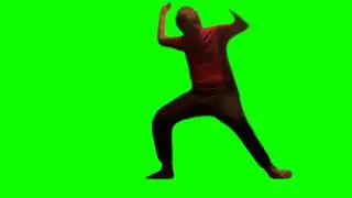 Orange Shirt Kid Fortnite Dance Green Screen