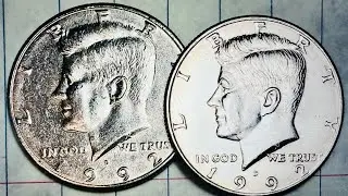 34 Million United States 1992 Kennedy Half Dollar Coins Minted