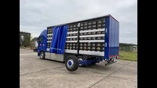 Burg Trailer Service. Test voor certificering Getr&auml;nke TuV XL DIN EN 12642