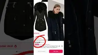 Winter coat with faux fur trim for her #fok