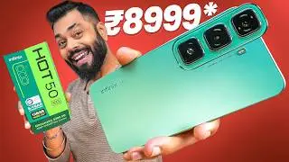 Infinix Hot 50 5G Unboxing & First Look ⚡Dimensity 6300, 128GB, 7.8mm Slim @₹8,999*