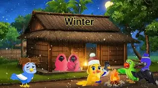 Winter season | fairy tale in English | English moral story | storytelling for kids | chidiya story