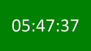 6 Hours Timer Green Screen - 6 Hours Clock (No Sound) ⏱