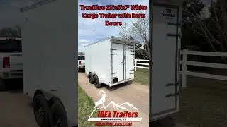 2025 TrueBlue 12'x6'x7' cargo trailer with barn doors available at Ibex Trailers in Waxahachie, TX